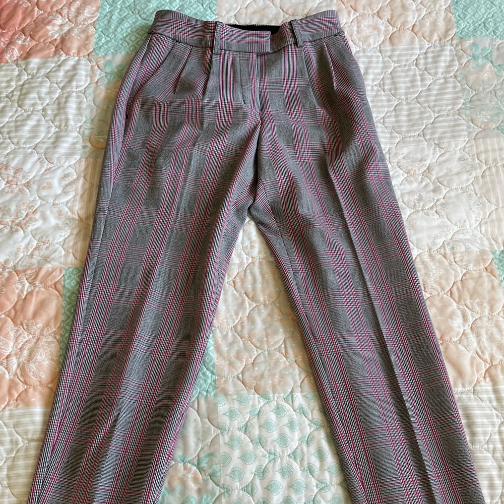 Express plaid ankle pants